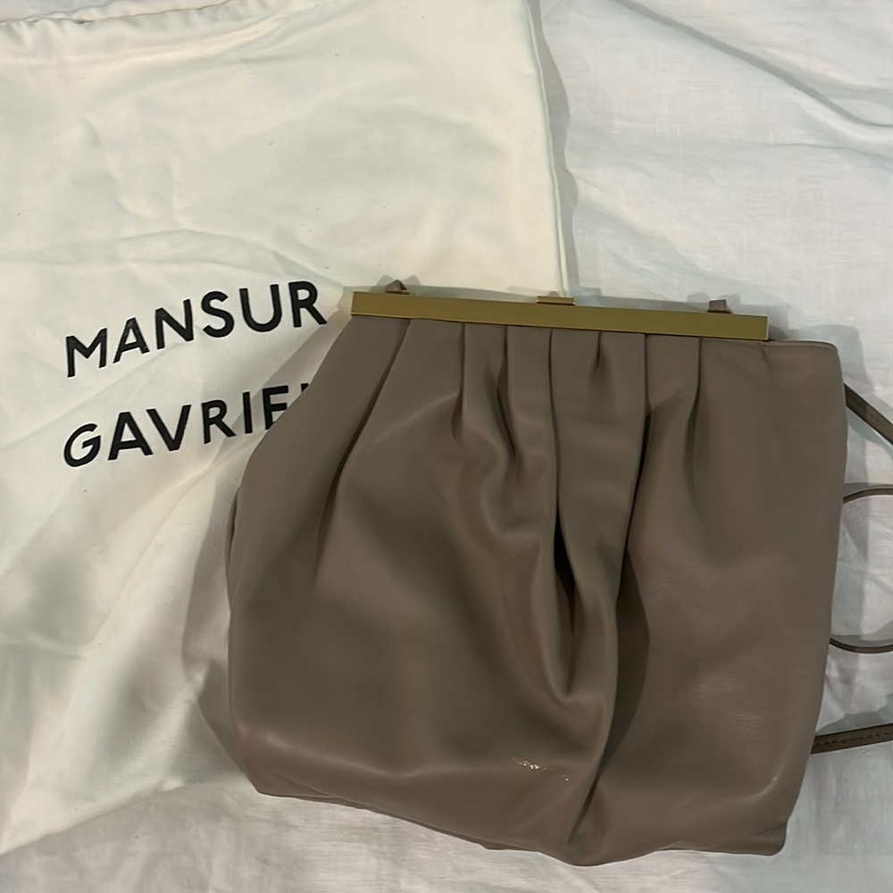 Mansur GAVRIEL grey elegant top crossbody bag